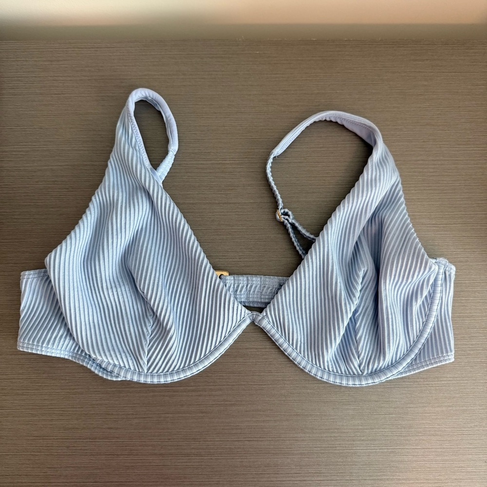 Hollister Blue Swimsuit with Underwire and Adjustable Straps. Size XXL